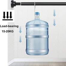 Shower Curtain Rail Extendable Curtain Poles Shower Curtain Pole No Drilling Tension Rods For Curtains Telescopic Curtain Pole Extendable Curtain Rod For Windows, Bathroom, Wardrobe, Door Home Bathroom Decor Fall Decor Bathroom Accessories Back To School - Multicolor - View 7