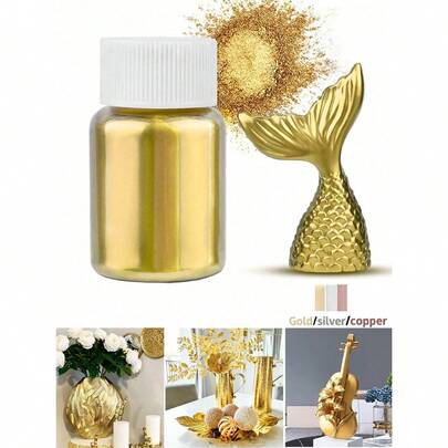 1pc Metallic Pearlescent Glitter Powder, Metallic Pigment Powder, Diy Other Crafts, Epoxy Resin Mica Powder, For Clay, Jewelry, Candle, Soap, Paint Making