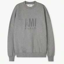 AMI Sudadera con el logotipo de París en gris - Gris - Ver 2