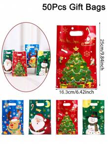 50 túi quà Giáng sinh bằng nhựa, túi đựng kẹo cây thông Noel hình ông già Noel, người tuyết, nai sừng tấm kèm ruy băng, hoàn hảo cho tiệc Giáng sinh, đồ tráng miệng, bánh quy, đồ ăn nhẹ, vật dụng đóng gói, đồ trang trí Giáng sinh 2024 để trang trí nhà cửa, quà tặng năm mới 2025, quà Giáng sinh vui vẻ, đêm Giáng sinh, tiệc Giáng sinh, đồ trang trí Giáng sinh, đồ ngủ Giáng sinh, quà tặng Giáng sinh - Nhiều màu - Xem 10