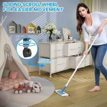 Commode de chambre à coucher avec 5 tiroirs, meuble TV à 4 roulettes, organisateur de rangement pour placard, vêtements et chambre de bébé, tiroirs en tissu et cadre en métal - Blanc - Voir 7