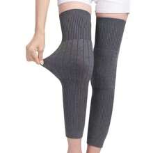 2 件装护膝，男女款羊毛保暖紧身裤，厚款保暖内衬腿套，适合寒冷天气 - 彩色 - 查看 2