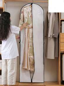 71 英寸婚纱和挂衣服服装袋，女式礼服袋，男式西装袋，用于旅行和服装存储衬衫、皮草大衣、舞蹈服装西装套衣柜存储长款拉链服装袋衣服收纳袋防尘罩衣柜收纳袋整理和存储收纳袋收纳容器整理和存储收纳袋家庭卧室宿舍衣柜存储连衣裙衬衫外套衣柜存储袋 - 彩色 - 查看 4