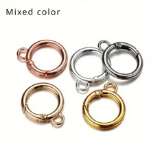 5pcs Stainless Steel Rotary Lobster Clasp, DIY Bag/Keychain Connecting Accessories