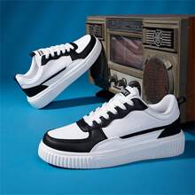 36-45 男女通用休闲运动鞋，女士软底平底鞋，男士系带轻便低帮日常鞋