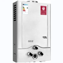 BriSunshine 12LPM Gasdurchlauferhitzer,24KW LPG Durchlauferhitzer mit Super Niedrigem 0,2 bar Startwasserdruck,für Zuhause,Wohnmobile,Kabinen,Scheunen,Geeignet für Propan & Butan