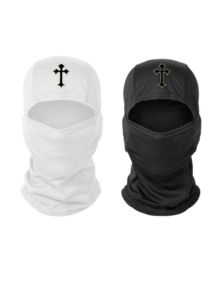 2个/1个/3个装 男女通用透气拉法帽面罩颈套，适合日常使用、户外旅行、骑摩托车、徒步旅行、登山 - 彩色 - 查看 14