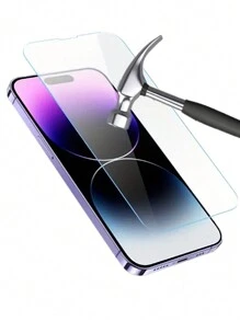 4pcs Tempered Glass Screen Protector, Compatible With IPhone 17/15/17 Pro/17 Air/17 Pro Max/16/16 Plus/16 Pro Max - Clear - View 3