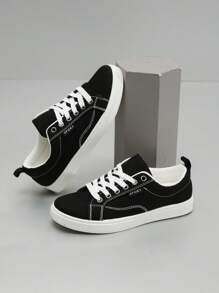 女士休闲运动帆布鞋，透气防滑学生鞋