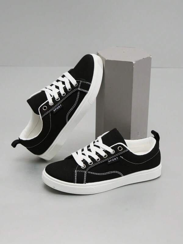 Women's Casual Sporty Canvas Sneakers, Breathable Non-Slip Student Shoes