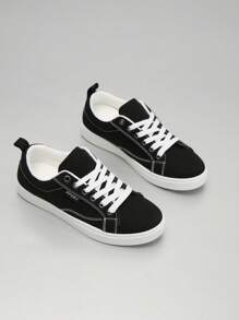 女士休闲运动帆布鞋，透气防滑学生鞋