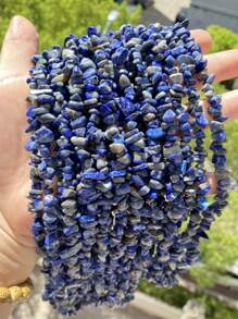 1 Package 100/200pcs Natural Stone Agate Crystal Asymmetrical Semi-Precious Stone With Shaped Loose Beads Perforated Gravel DIY Bracelet Necklace Earrings Jewelry Making Accessories