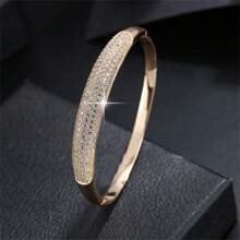 Nieuwe Starry Sky-serie enkelzijdige volledig ingelegde armband met kubieke zirkonia, niche gepersonaliseerde accessoires