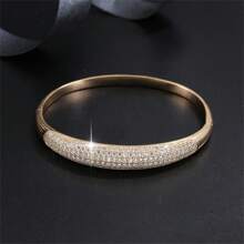 Nieuwe Starry Sky-serie enkelzijdige volledig ingelegde armband met kubieke zirkonia, niche gepersonaliseerde accessoires