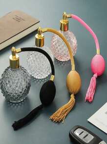 1 件 3.38 盎司长流苏气囊香水独立瓶、喷雾瓶、车载香水瓶、玻璃空瓶、奢华香水空喷雾瓶家居浴室装饰秋季装饰返校 - 彩色 - 查看 6