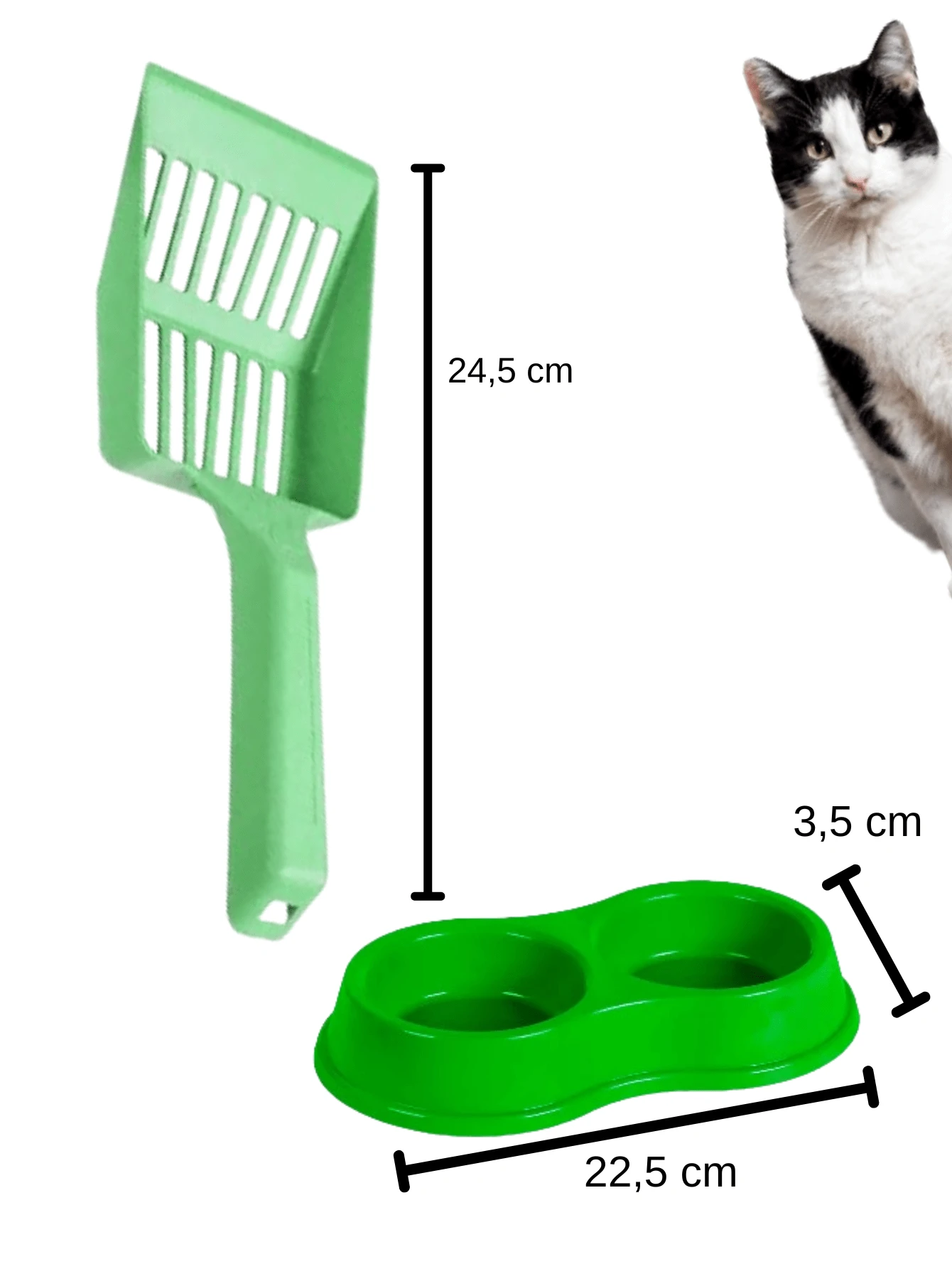 Cat Litter Tray Cats Litter Box Kit With Feeder And Shovel SHEIN