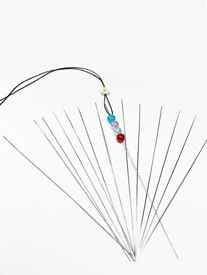 10pcs Beading Needles/String Jewelry Tools, Sizes: 5.5cm, 7.5cm, 12.5cm, 15cm