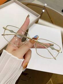 1 chiếc kính mát thời trang thường ngày phong cách Y2K kim loại nhỏ Unisex, phụ kiện thời trang đường phố cho ngày lễ bãi biển dành cho phụ nữ - Nhiều màu - Xem 9