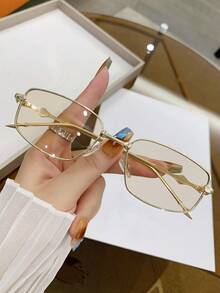 1 chiếc kính mát thời trang thường ngày phong cách Y2K kim loại nhỏ Unisex, phụ kiện thời trang đường phố cho ngày lễ bãi biển dành cho phụ nữ - Nhiều màu - Xem 6