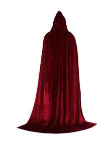 1pc Halloween Velvet Cloak Witch Demon Robe Cosplay Costume Party Stage Prop - Multicolor - View 17