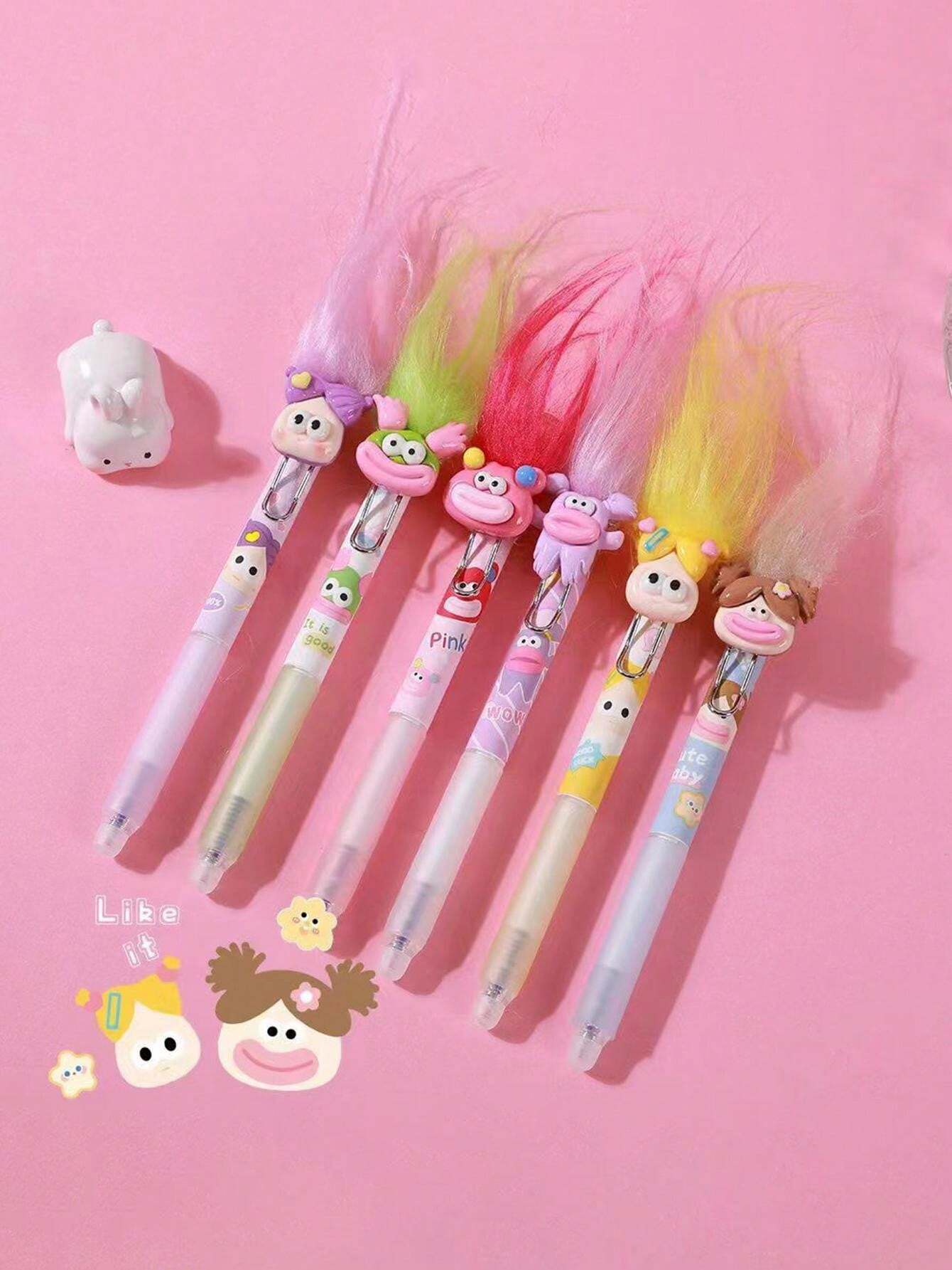 Bambole con capelli bruciati che possono cancellare la penna, brutti e