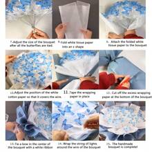 Bộ 33 bó hoa bướm thủ công tự làm, quà tặng cao cấp cho ngày lễ tình nhân hoặc sinh nhật bạn gái - Hồng - Xem 4