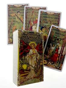 Tarjetas de tarot dorado arte - Amarillo - Ver 1