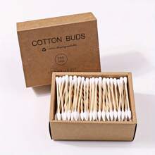 Bamboo Cleaning Swabs 200ct | Wooden Cleaning Swab | Double Tipped Ear Sticks | Buds For Ears, Face Towel, Buds, Makeup Remover Pads - Multicolor - View 4