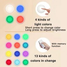 Puck Lights With Remote Closet Lights Stick On Lights Shelf Lights Push Lights Tap Light LED Puck Lights For Under Cabinet