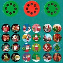 Children's Fun 24-Pattern Projection Flashlight Educational Toy, Santa Claus Glowing Pattern, Christmas Holiday Gift Surprise - Multicolor - View 5