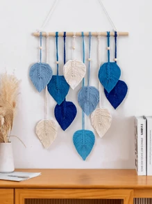 1 cái Dream Catcher họa tiết lá treo trang trí nhà cửa, trang trí nhà cửa, trang trí phòng, trang trí tường - nhiều màu - Xem 14