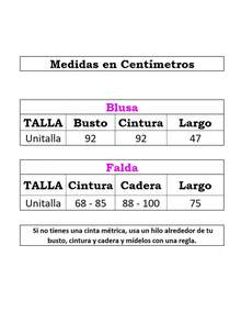 Conjunto tejido de falda midi y sueter/blusa para mujer - Rosa - Ver 4