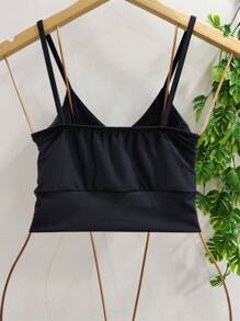 WOMEN'S CROPPED TOP - màu đen - Xem 2