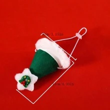 1 件宠物针织圣诞围巾，猫狗羊毛卡通麋鹿雪人保暖毛绒帽子围巾 - 彩色 - 查看 9