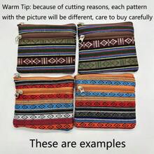 1pc/6pcs Bolsa de moedas minimalista coreana, porta-cartões retrô portátil de tecido, mini bolsa de moedas, fresca e portátil