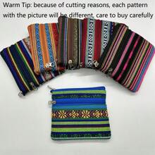 1pc/6pcs Bolsa de moedas minimalista coreana, porta-cartões retrô portátil de tecido, mini bolsa de moedas, fresca e portátil