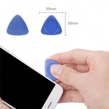 30pcs Triangular Hard Plastic Scraper, Used As A Pry Open Tool For Mobile Phones, Compatible With Ipad, Tablet, PC Disassembly And Repair Kit, Disassembly And Repair Kit For Shells - Blue - View 3