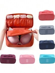 Simple Portable Underwear Storage Bag, Lightweight Dustproof Organizer, Multifunctional Container - Multicolor - View 4