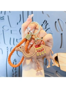 New Creative Auspicious Camel Keychain, Classy Bag/Car Keyring, Gift Pendant Decoration - Multicolor - View 6