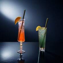 10 /100 件独立包装天然可重复使用竹吸管适用于咖啡、牛奶、茶、果汁和厨房用品，适用于节日派对、婚礼和情人节礼物、圣诞礼物装饰 - 10PCS - 查看 8