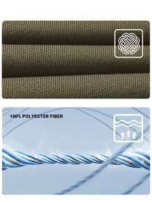 UZISER 男友风男士日常休闲防风保暖个性化字母图案落肩套头卫衣 - 橄欖綠 - 查看 10