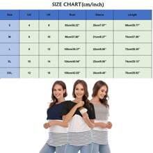 Blusa De Lactancia Y Embarazo Manga Corto De Algodón Cómodo - Gris - Ver 3