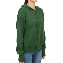 Vivienne Westwood Embroidered Logo Hoodie Cardigan Green