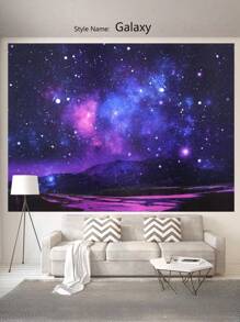 1 件星空蝴蝶银河宇宙星球夜光荧光挂毯，现代创意梦幻黑光装饰，适用于客厅、卧室、办公室、家居装饰/派对装饰壁挂，房间旗帜，房间装饰，挂毯，墙壁装饰，墙壁艺术，房间用品，房间旗帜，挂毯，壁挂 - 彩色 - 查看 17