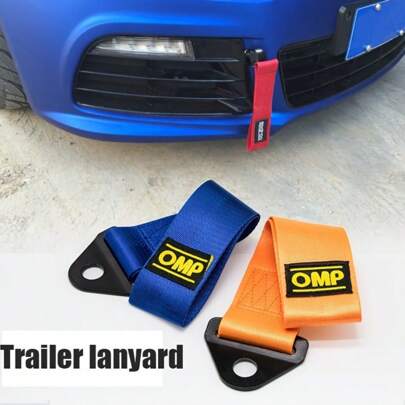Car Trailer Rope Strap Bumper Decoration Streamer Head Hook Towing Modification External Accessories