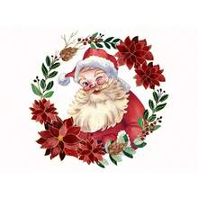 1 件圣诞祝福藤条花环圣诞装饰海报帆布画墙壁艺术画家居装饰无框架 - 彩色 - 查看 52