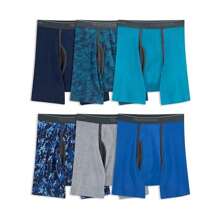 Mens 10-Pack Assorted Boxer Briefs By Fruit Of The Loom Comfortable Colors Materials Vary - Multicolor - View 7
