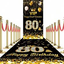 2szt. Czarno-złota rama drzwi urodzinowych, materiały dekoracyjne na drzwi urodzinowe, tło do fotografii urodzinowej, znak tła, dekoracja domu na przyjęcie urodzinowe na zewnątrz