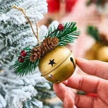 3 Cặp/3 Chiếc Chuông Trang Trí Cây Thông Noel, Đồ Trang Trí Treo Trang Trí Nhà Cửa Ngày Lễ, Phụ Kiện Quà Tặng Giáng Sinh Tự Làm - Nhiều màu - Xem 9