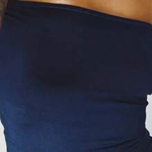 Top faixa tube - Azul Marinho - Visão 2